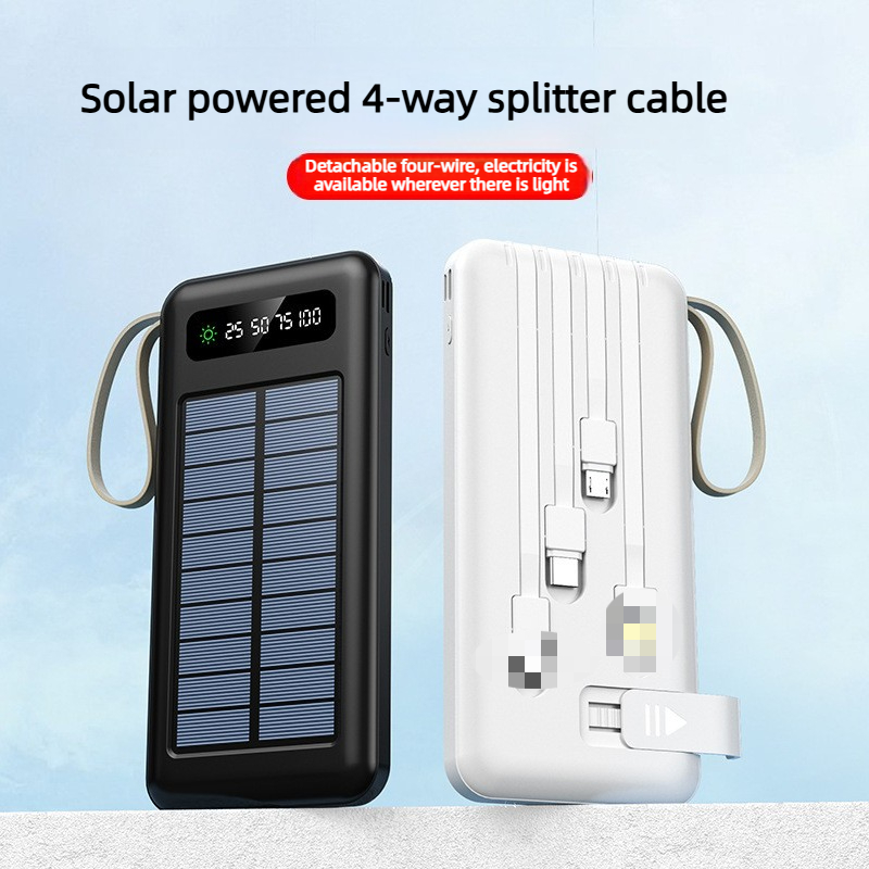 Solar Emergency Charger - 10000/20000mAh Zewnętrzny Solarny Power Bank o