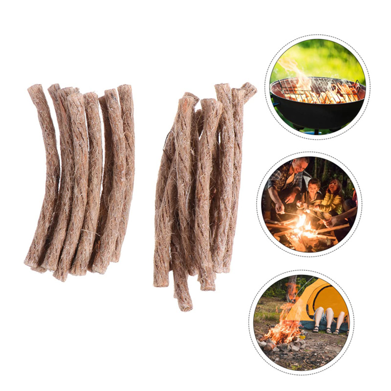 12/24 szt. Knotów survivalowyc – Fire Starting Kit recenzja i cena